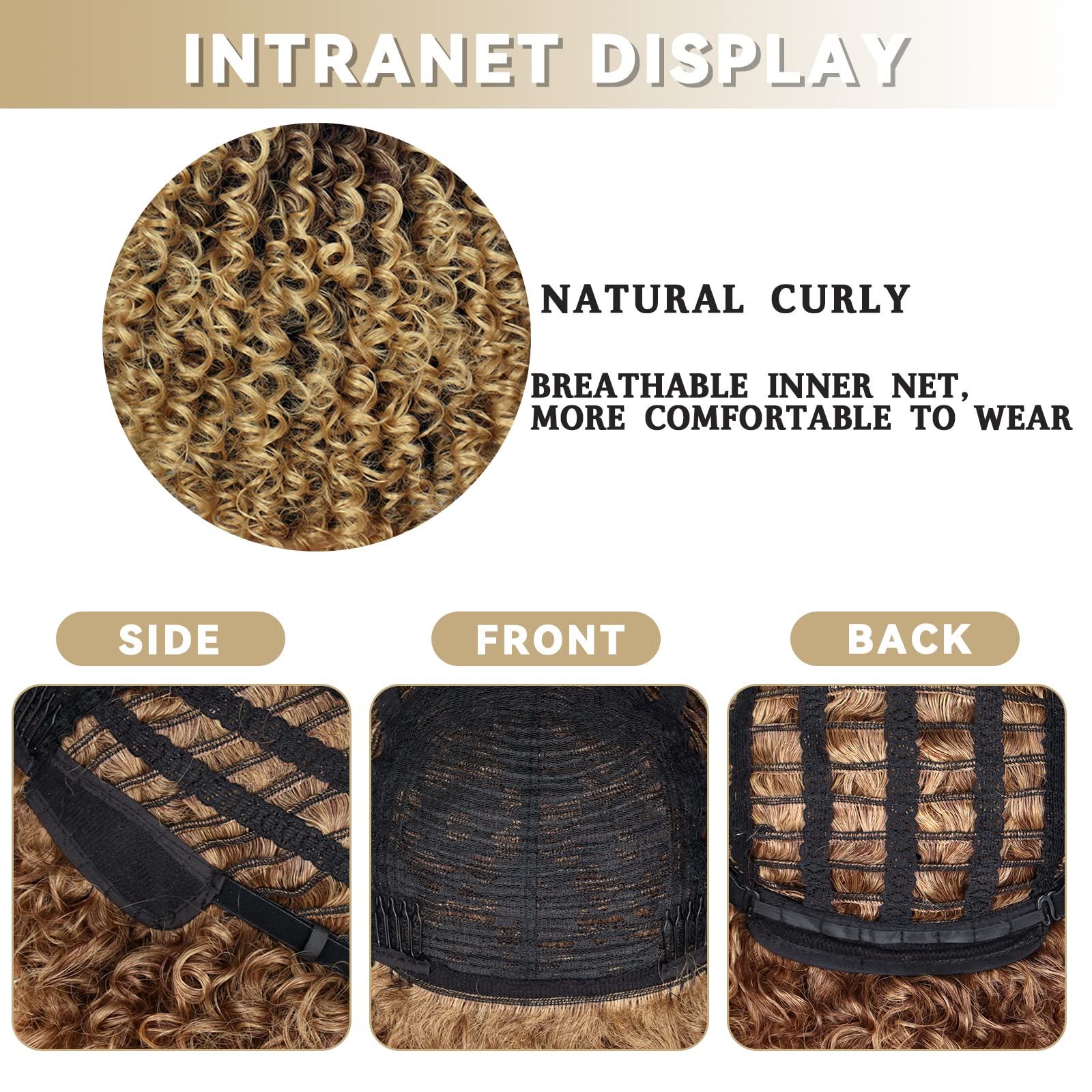 Xinran wig on headform showing medium cap scale and proportions
