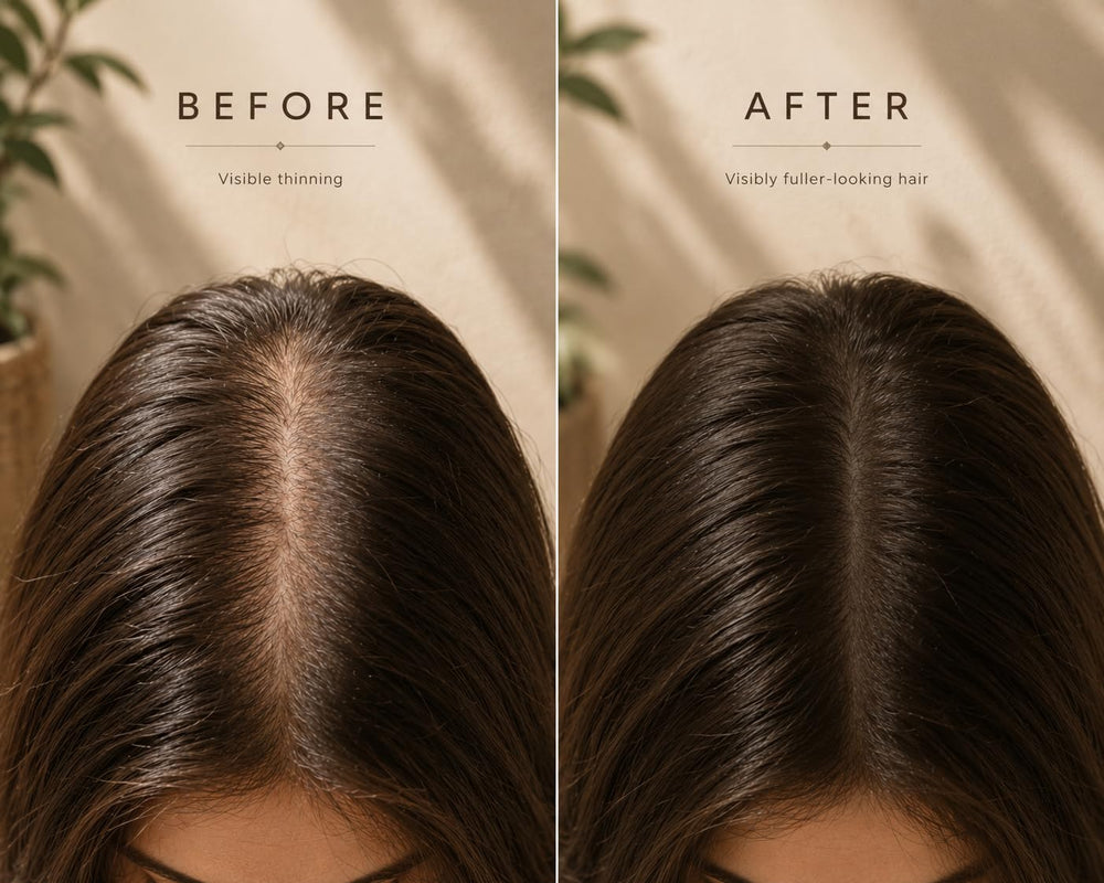XIVITAE ampoules on bathroom shelf, routine-friendly placement benefit