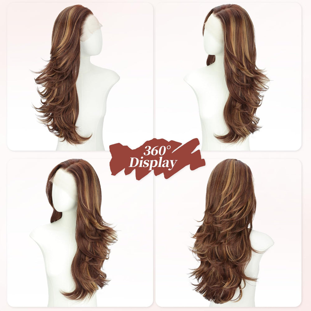 XIXIBI styled look for an event showing polished glam with feathered layers