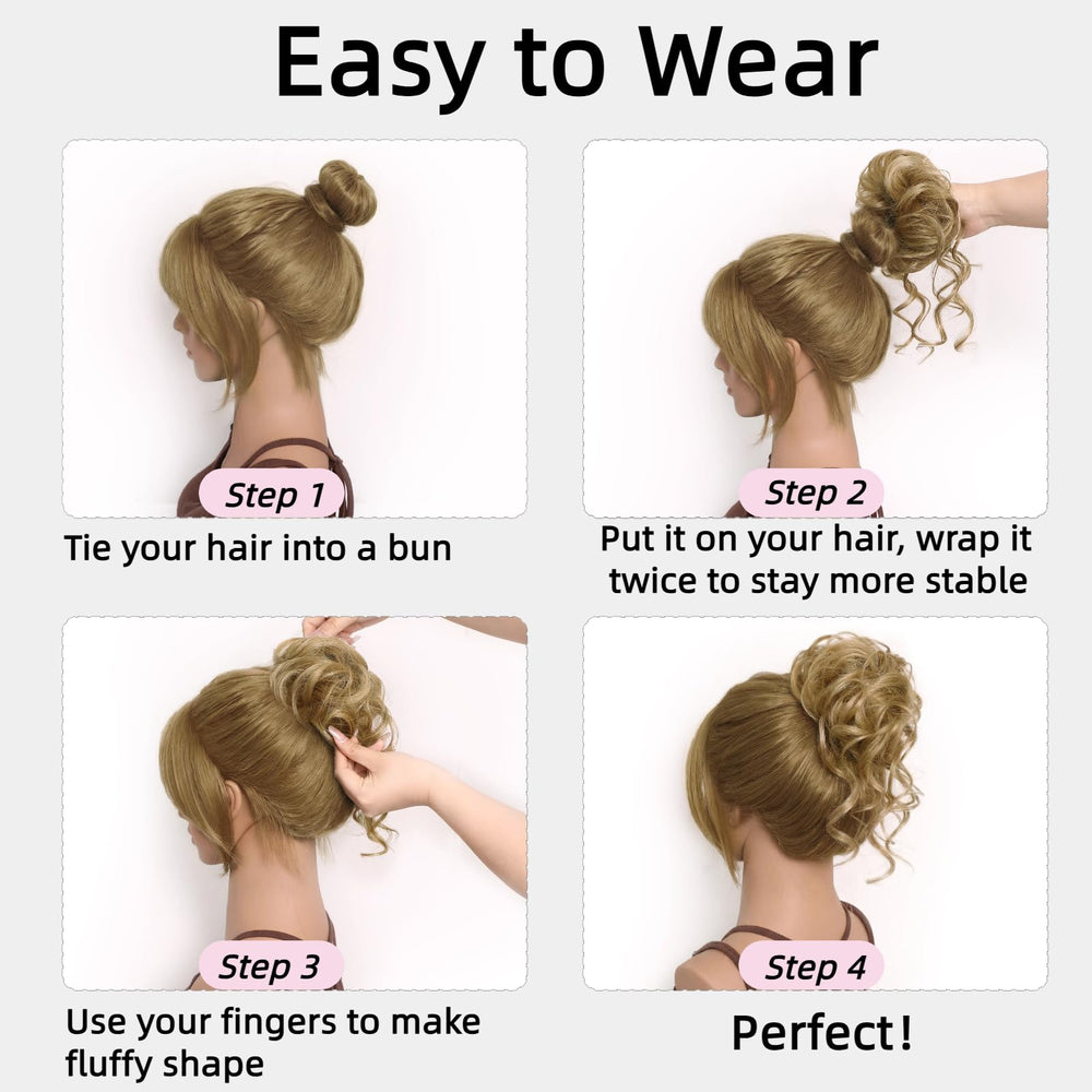 XIXISNOW back-of-bun showing seamless blend with natural ponytail