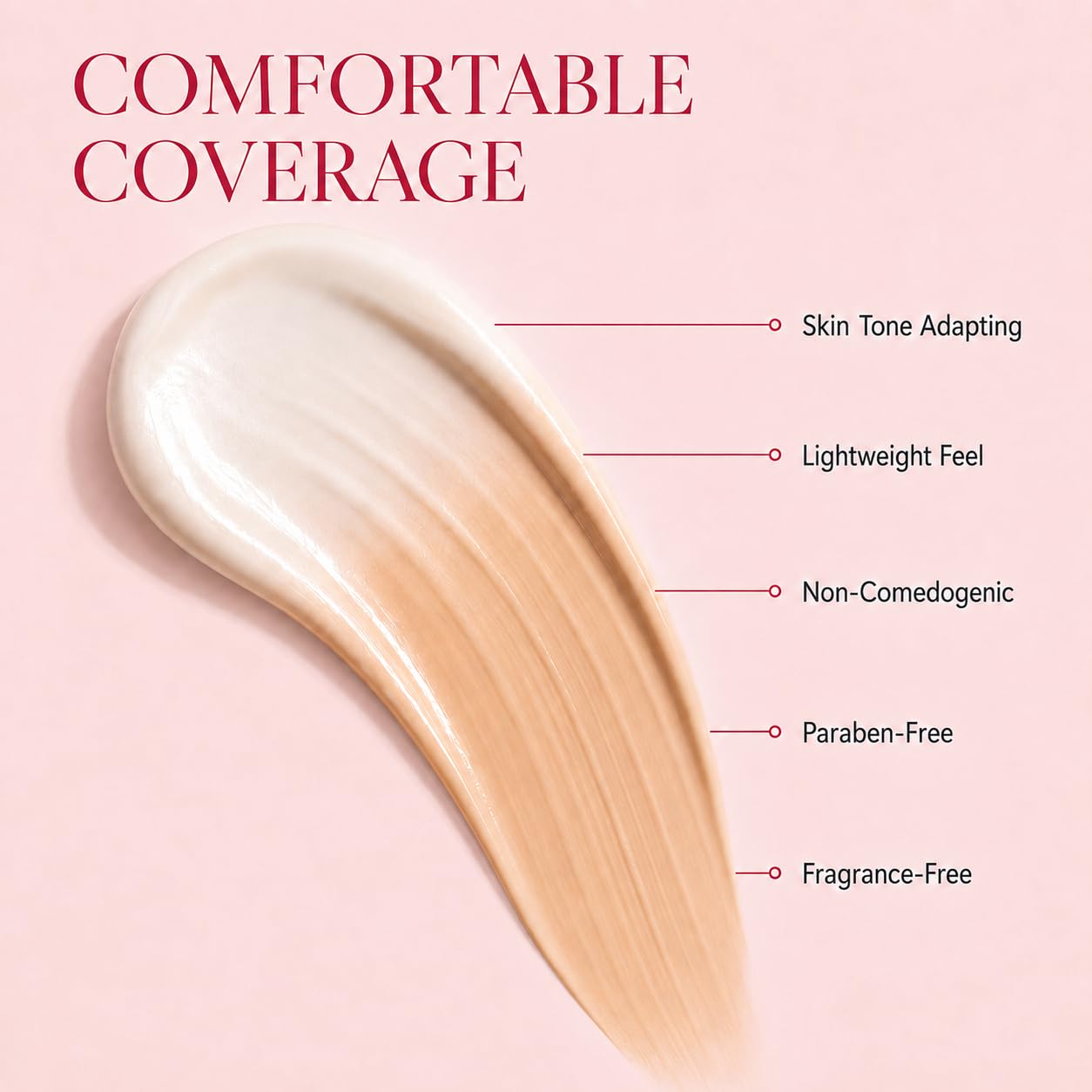 xmiuzo pump dispense closeup revealing smooth formula, demonstrates controlled application