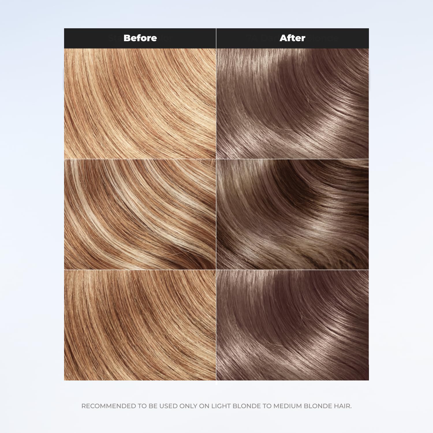 XMONDO applying mask onto hair with wide-tooth comb for even pigment deposit and improved gloss