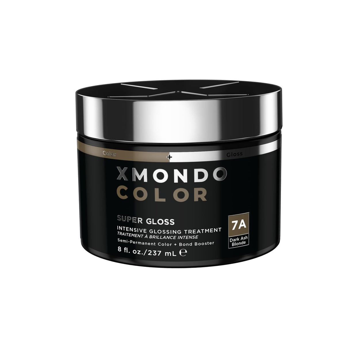 XMONDO front packaging showing the dark ash blonde mask and clear product labeling for easy selection
