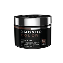 XMONDO front label showing dark brown mask benefits and clear branding