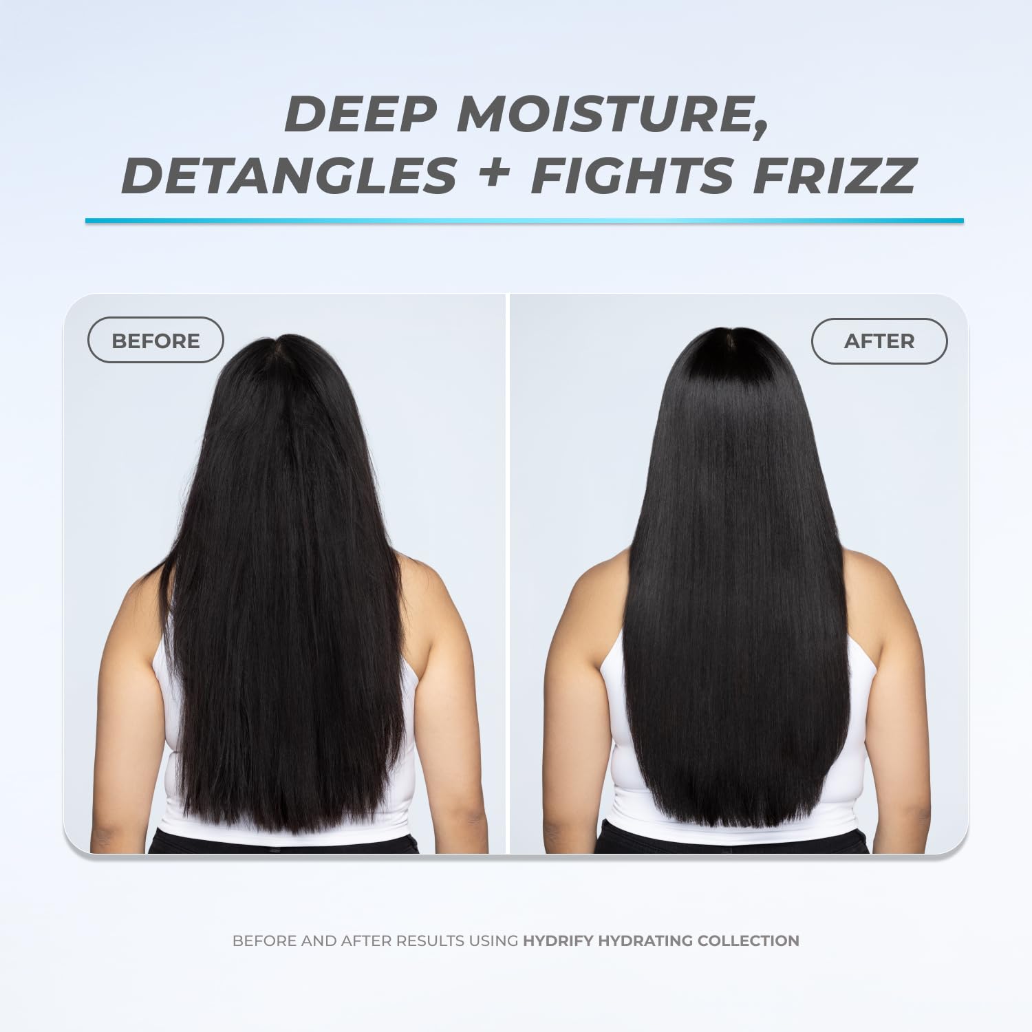 XMONDO Hydrify being applied to damp hair to lock in moisture