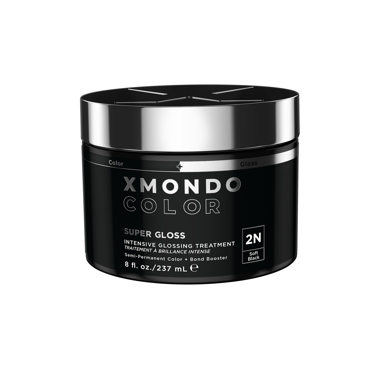 XMONDO front bottle showing Soft Black packaging and clear product identity