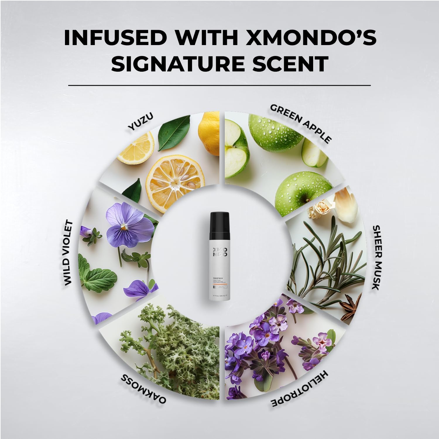 XMONDO lifestyle bathroom shelf image showing convenient daily styling benefit