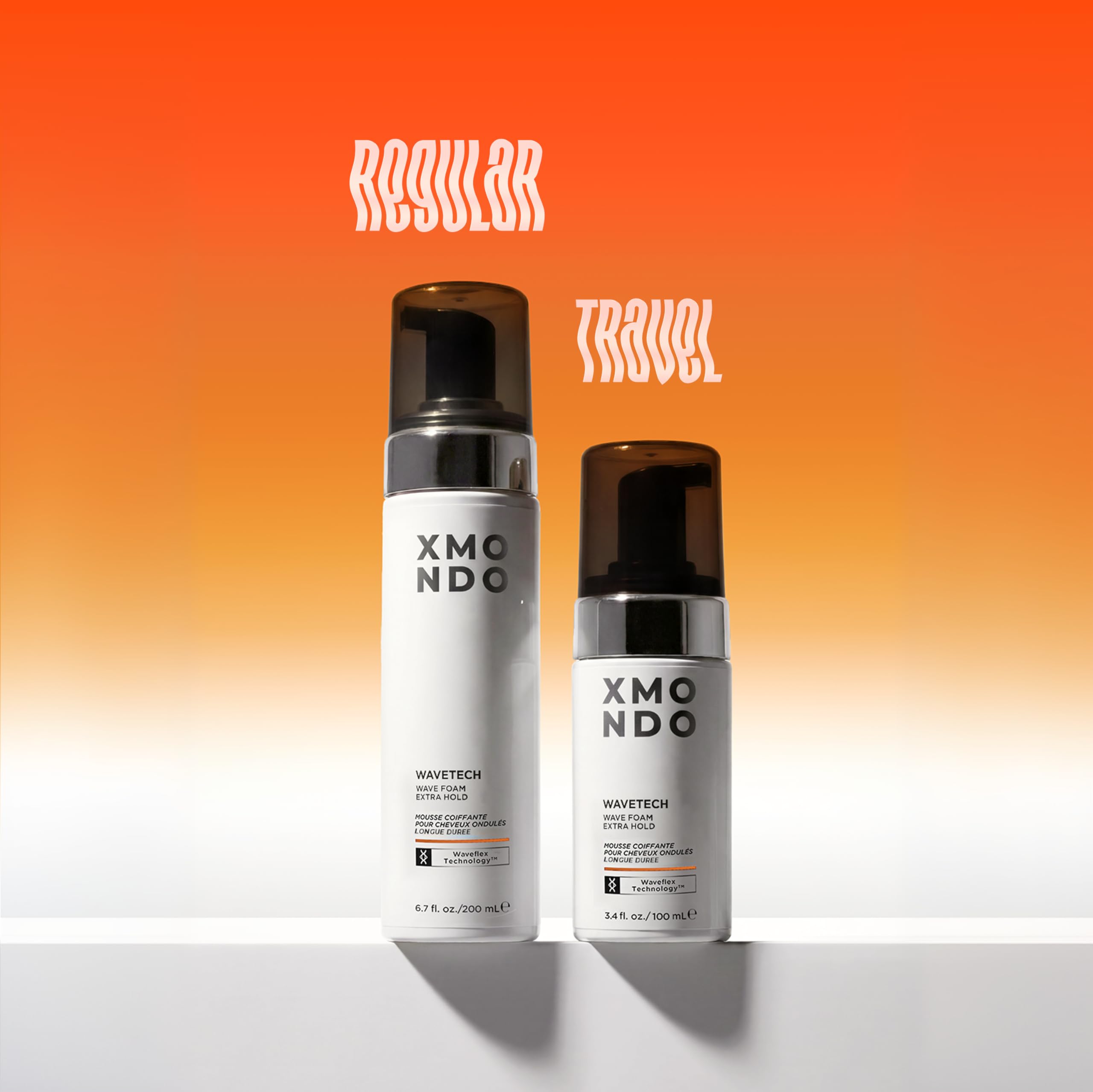 XMONDO pump detail highlighting easy dispensing and mess-free application benefit