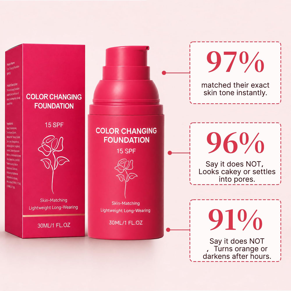 XOTMPFLY foundation texture close-up highlighting hydrating, smooth formula
