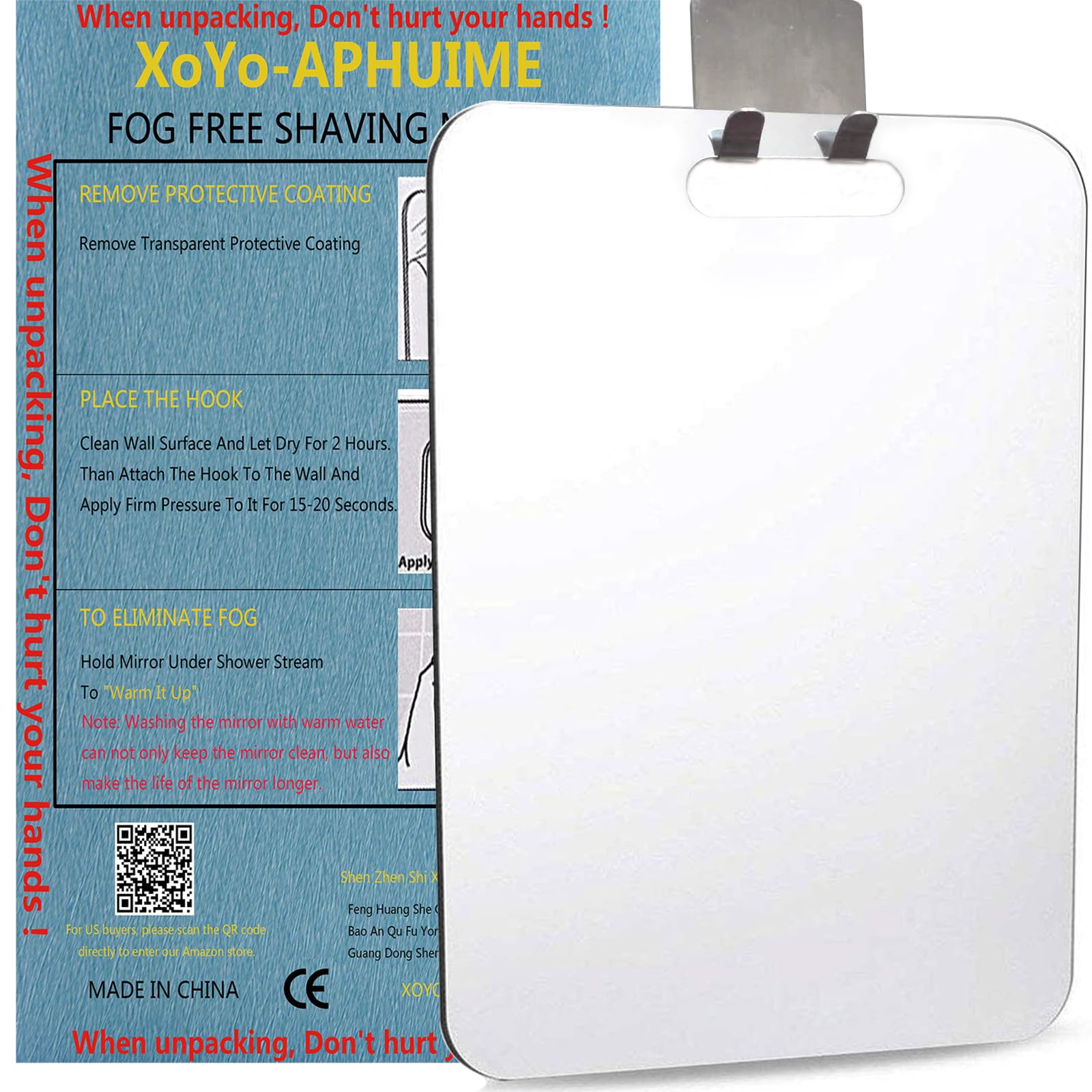 XoYo APHUIME during shaving in shower showing clean grooming containment benefit