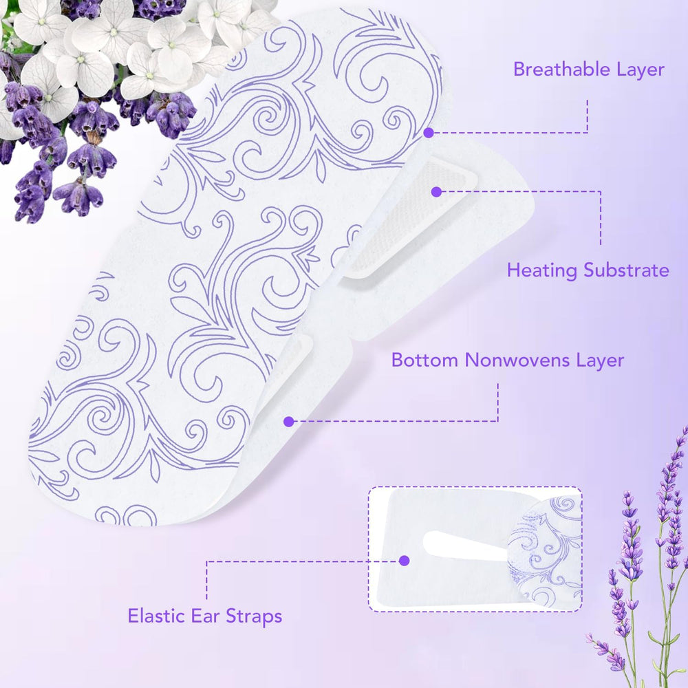 XPCARE individual pouch opened revealing mask ready to heat for comfort
