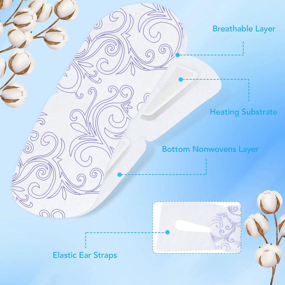 XPCARE worn on a resting model demonstrating eye relaxation and moist heat benefit