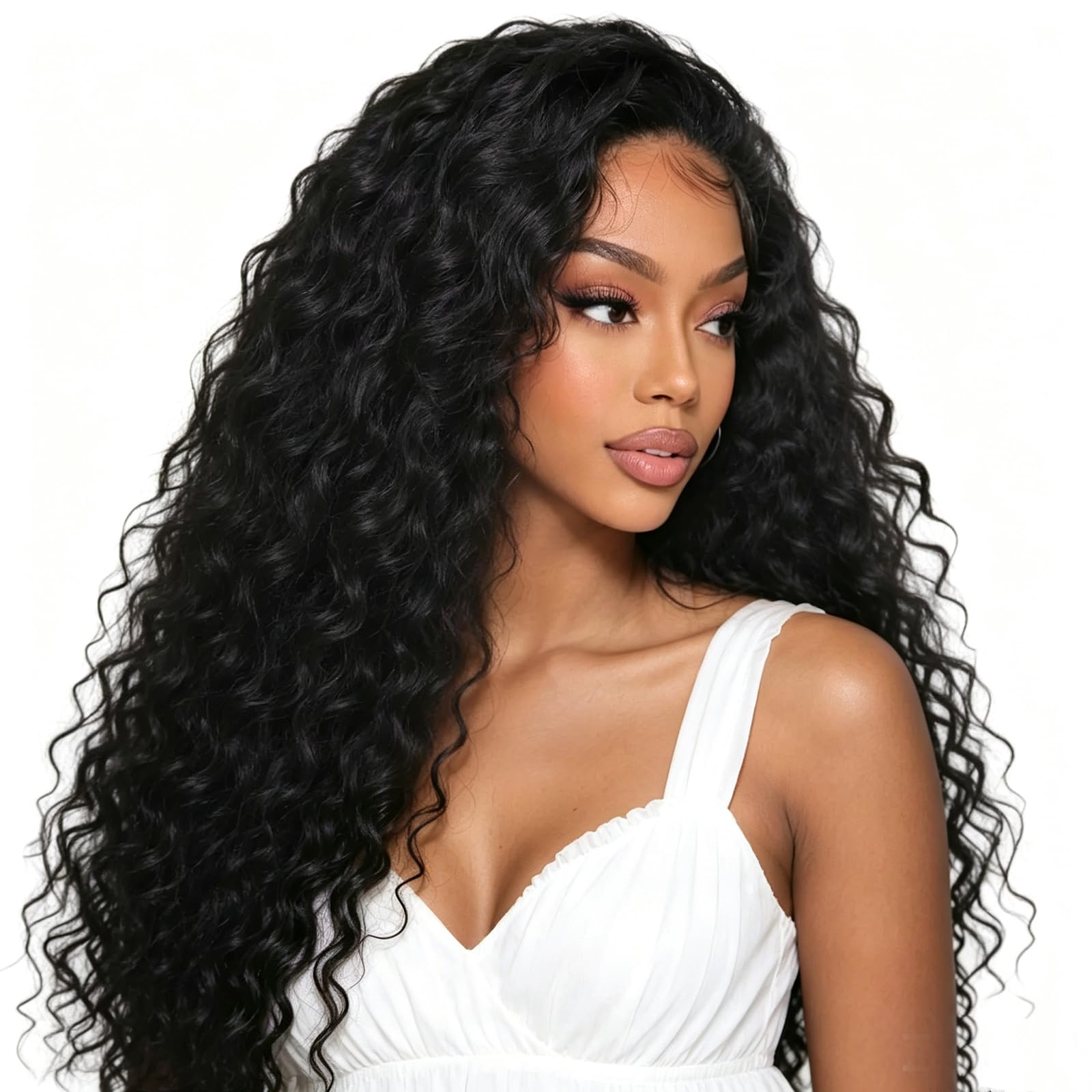 XSY woman outdoors wearing wig for effortless travel-ready confidence