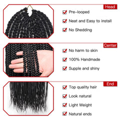 XTREND close-up of braid texture demonstrating natural-looking shine
