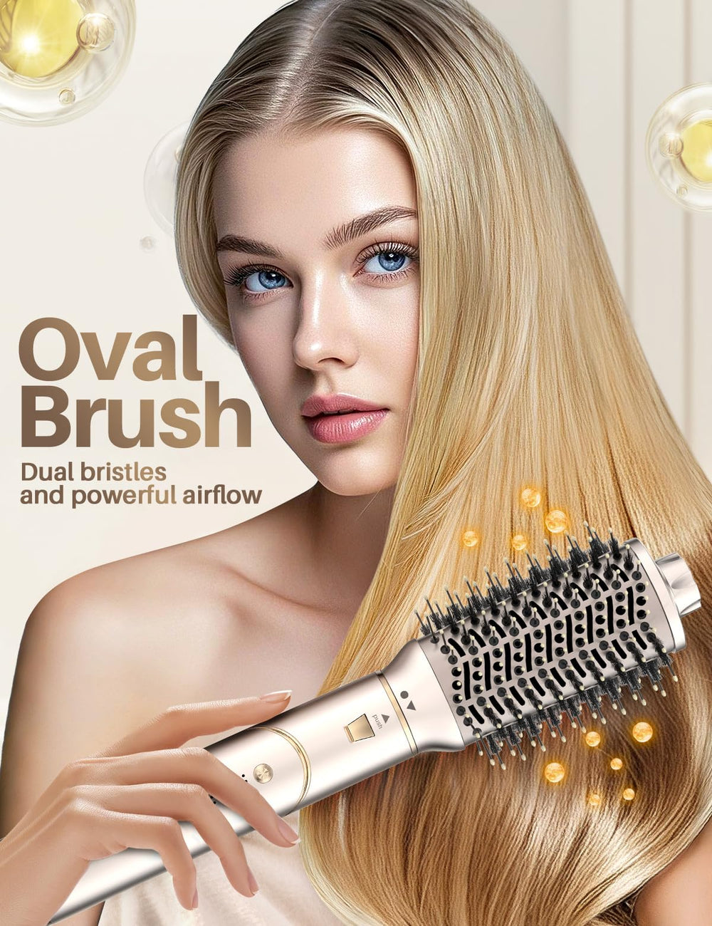 XVCAS round brush with nozzle ready for fast drying and salon-style shape