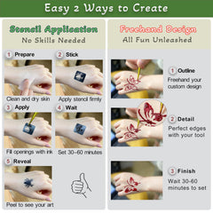 xwglft detail brush and tattoo tools displayed benefit: precise freehand control