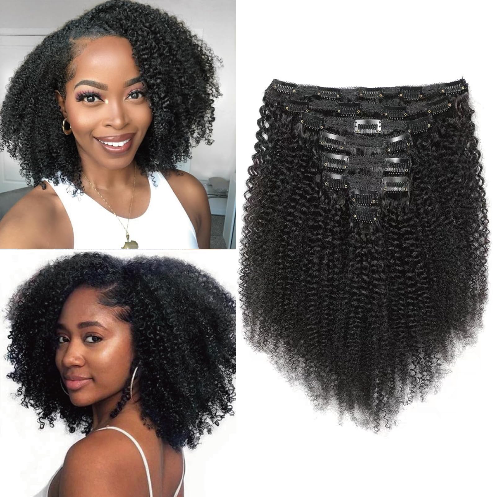 Yacurcur front packaging showing full 8-piece set and natural black benefit easy identification