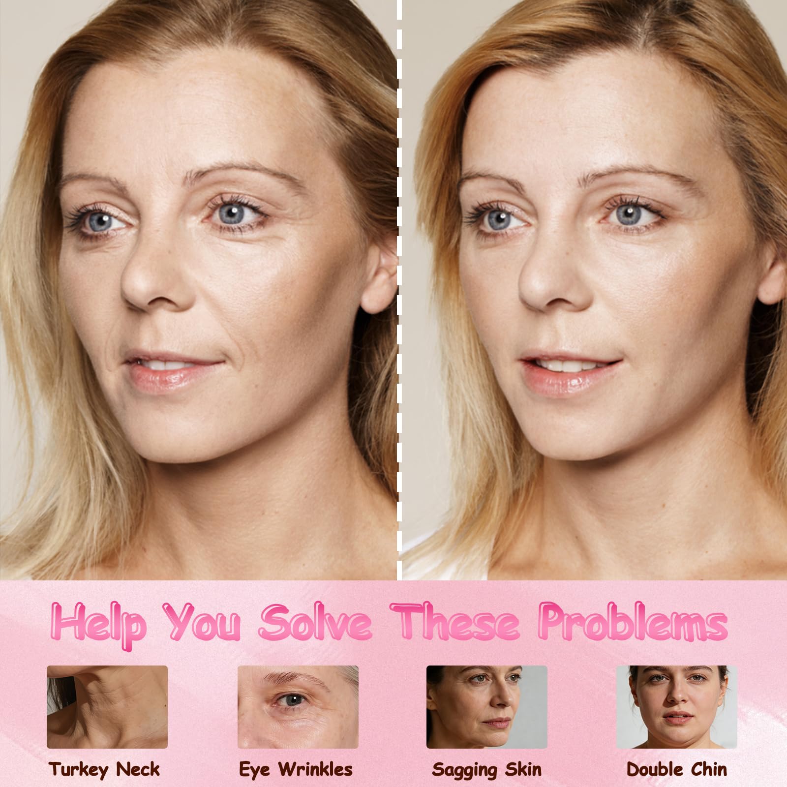 YAGUVI tape blended with makeup proving discreet camera-ready finish