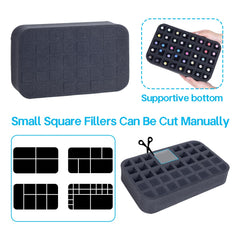 YAHOURWAT foam tray fitted inside a drawer keeping polishes organized and accessible