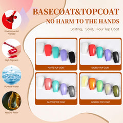 YALSYNY gel polish color range showing vivid shades for long-lasting color and shine