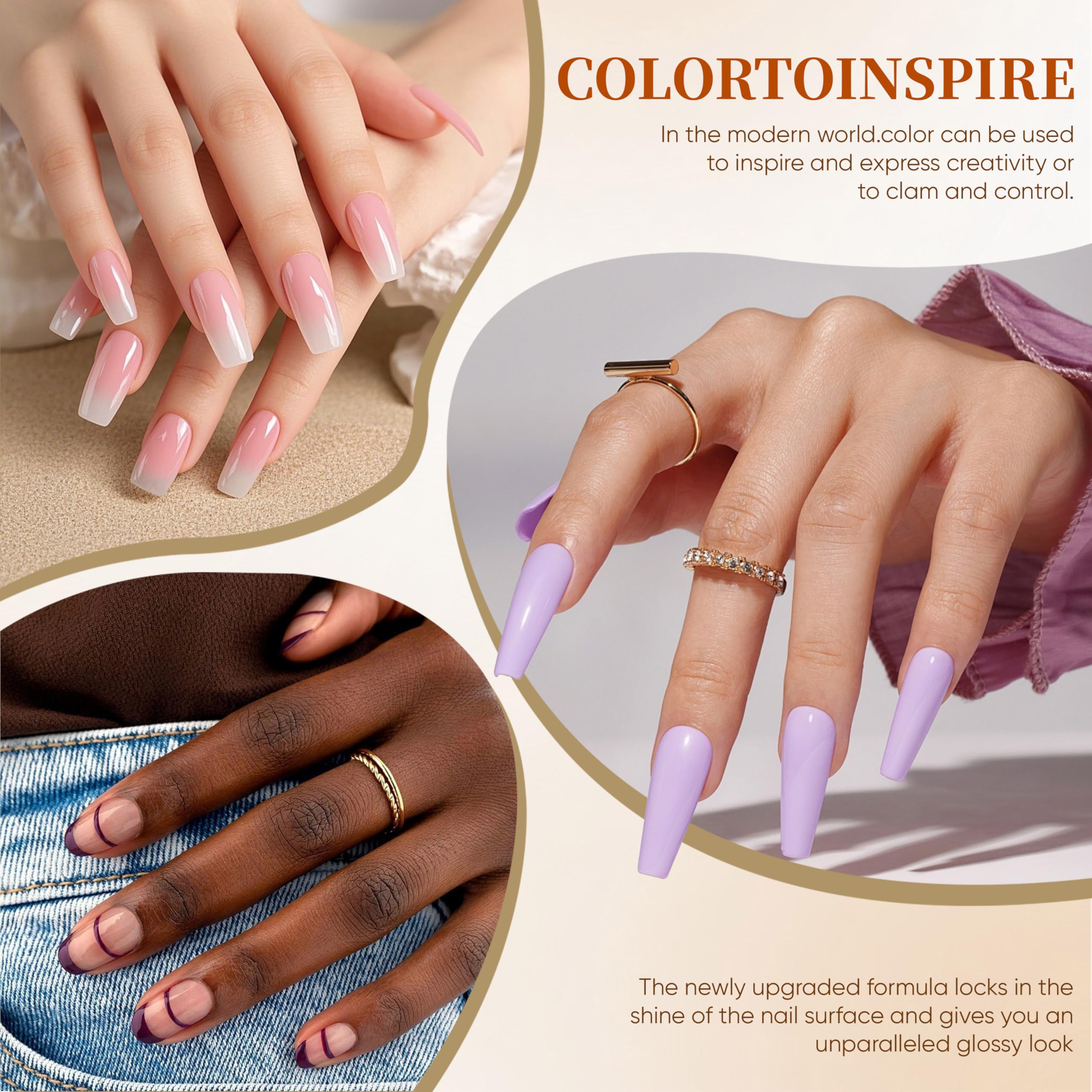 YALSYNY home manicure lifestyle scene demonstrating salon results on a living room table