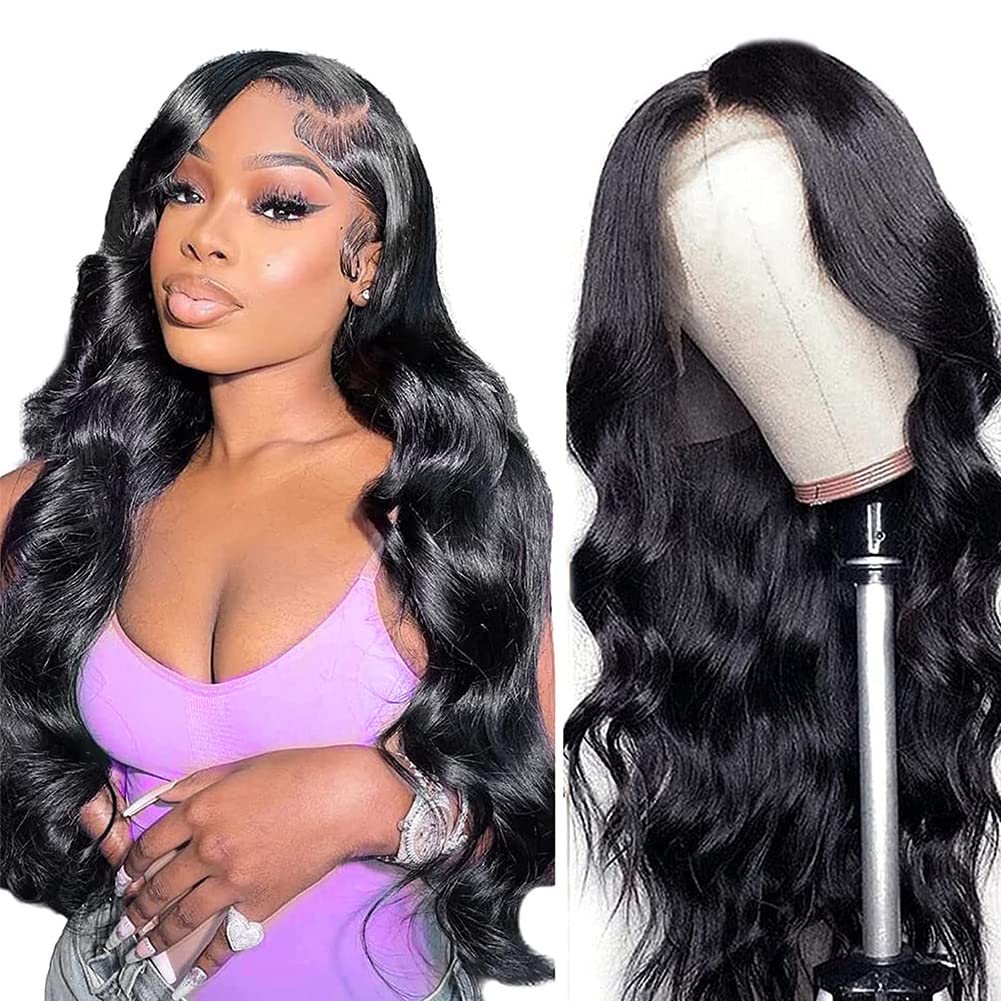Yamikk front view showing natural hairline and full body wave benefit real appearance