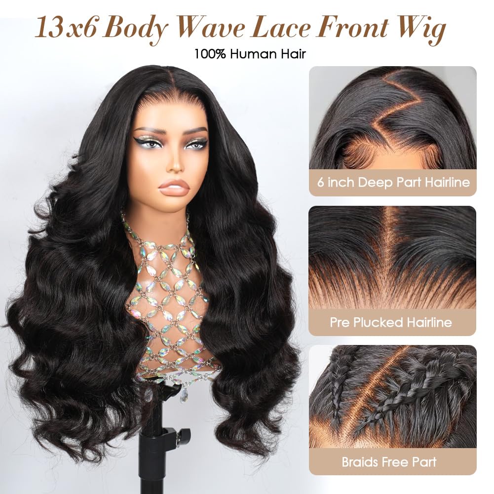 Yamikk side profile displaying body wave texture and natural bounce benefit