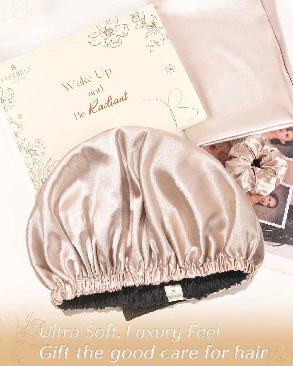 YANIBEST bonnet on bedside table illustrating convenience during nightly routine