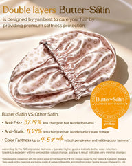 YANIBEST close-up of butter-satin texture demonstrating smooth surface that reduces frizz