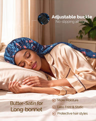 YANIBEST satin texture close-up revealing smooth fabric that reduces friction and frizz
