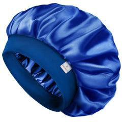YANIBEST front view of satin bonnet showing full coverage and neat fit