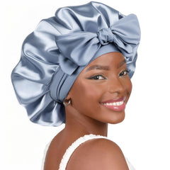 YANIBEST front view of bonnet showing fit and coverage for secure sleep