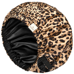 YANIBEST front view satin bonnet showing neat fit and protection