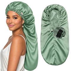 YANIBEST front view showing full-coverage bonnet and neat hem for secure wear