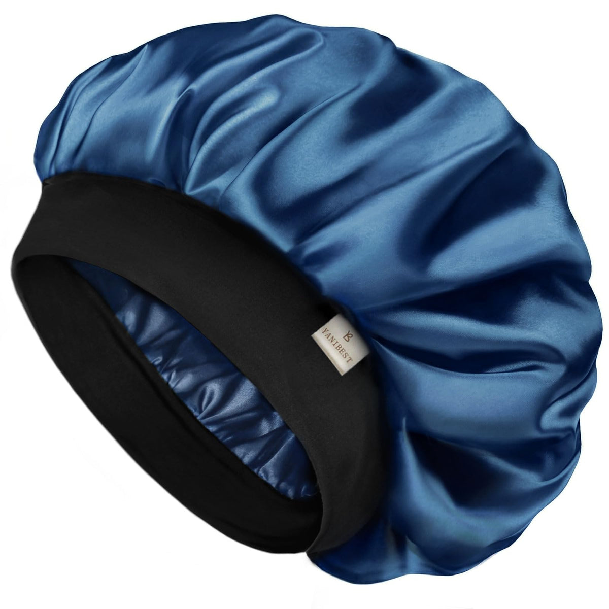 YANIBEST front view showing smooth satin and secure elastic band for comfortable hold