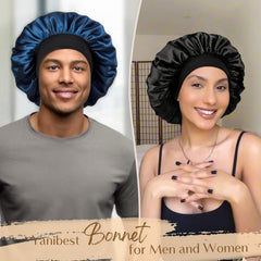 YANIBEST close-up of inner satin texture protecting hair and reducing friction