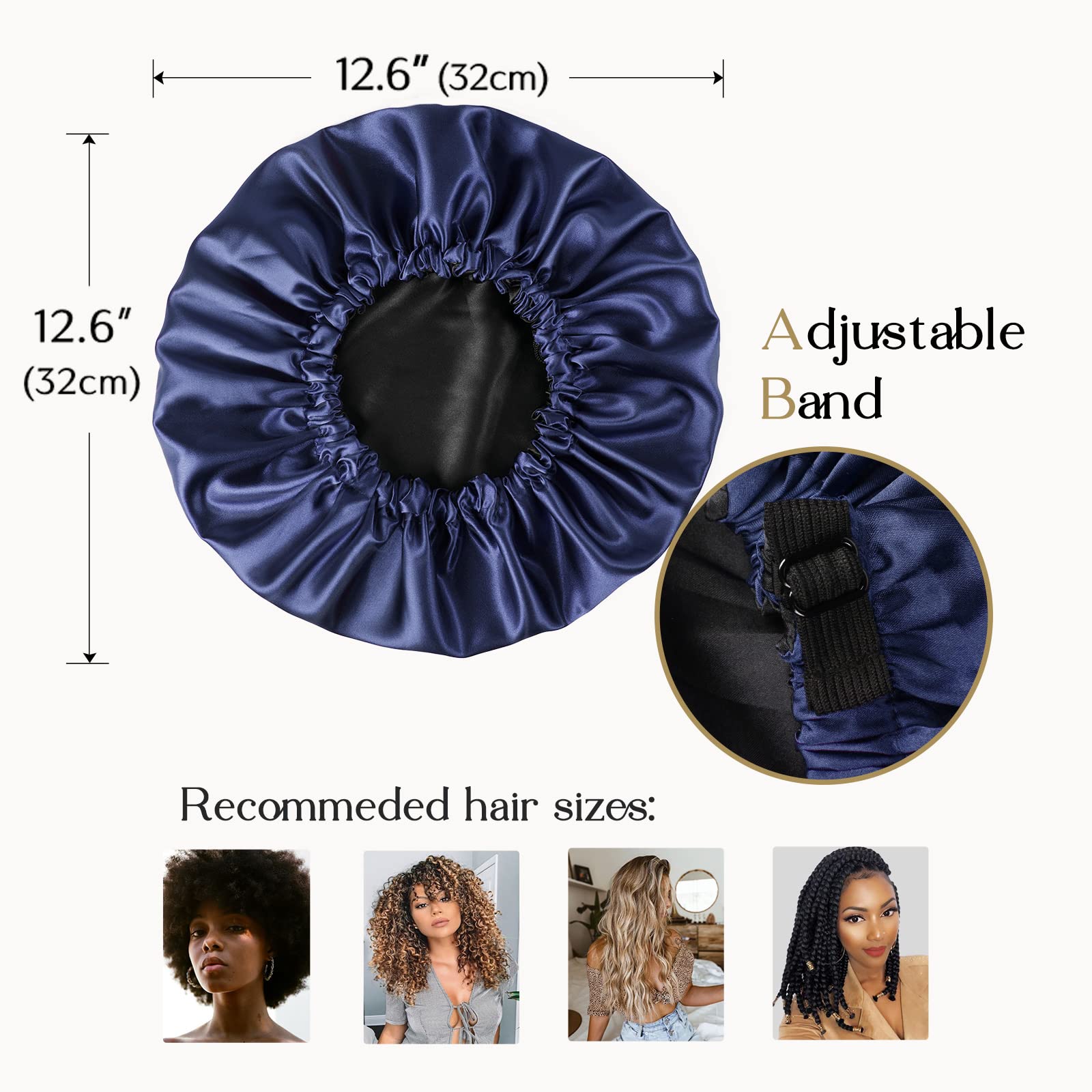 YANIBEST bonnet used during nighttime skincare keeping hair off face and clean