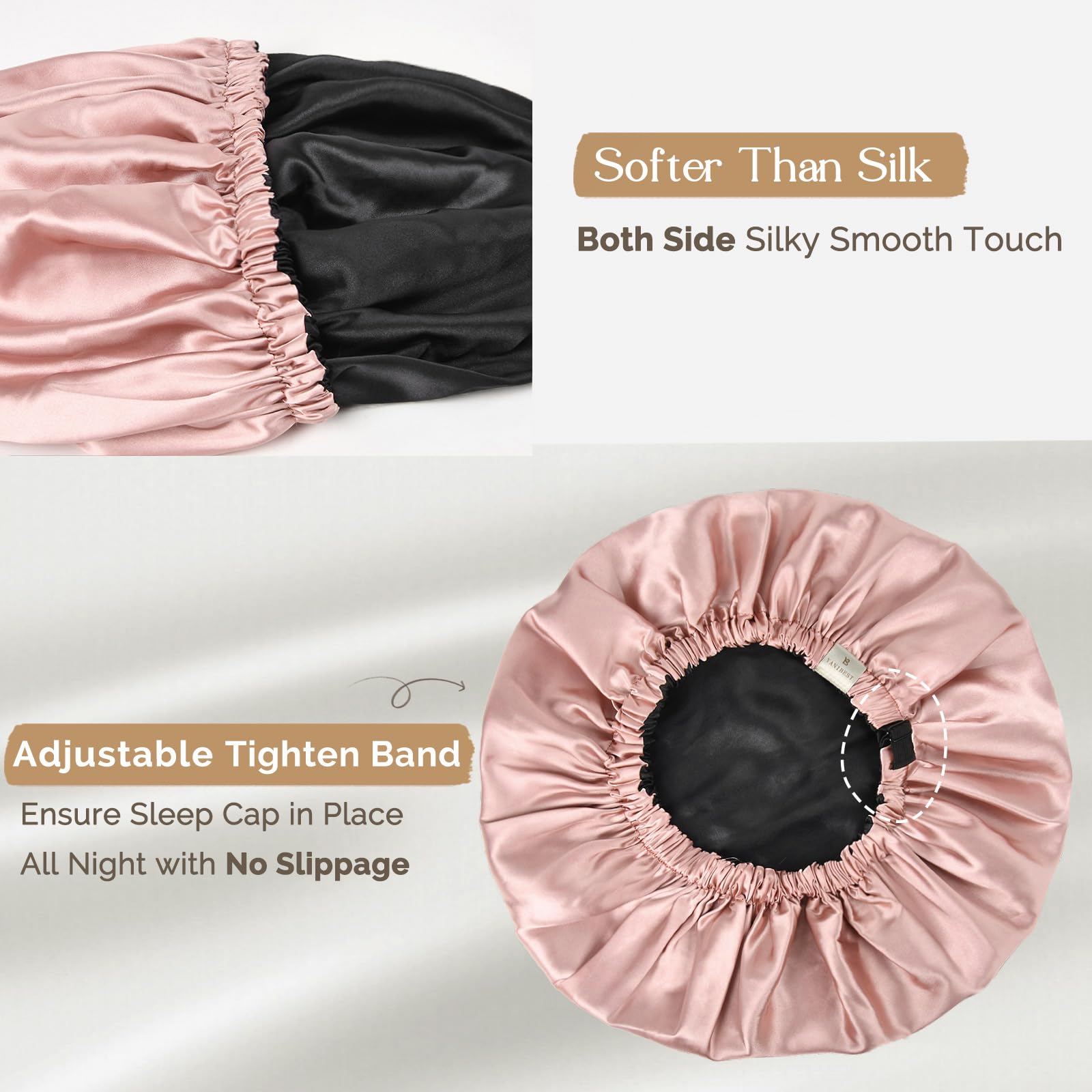 YANIBEST bonnet lifestyle bedroom setting ideal for overnight hair care routine