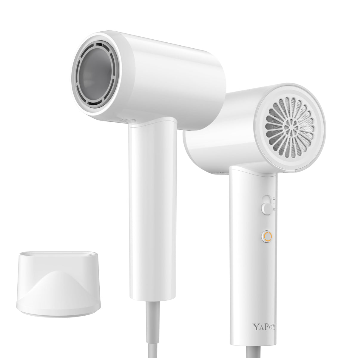 YAPOY front view showing compact design and fast drying benefit