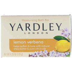 Yardley Lemon Verbena front packaging showing clean bar and brand