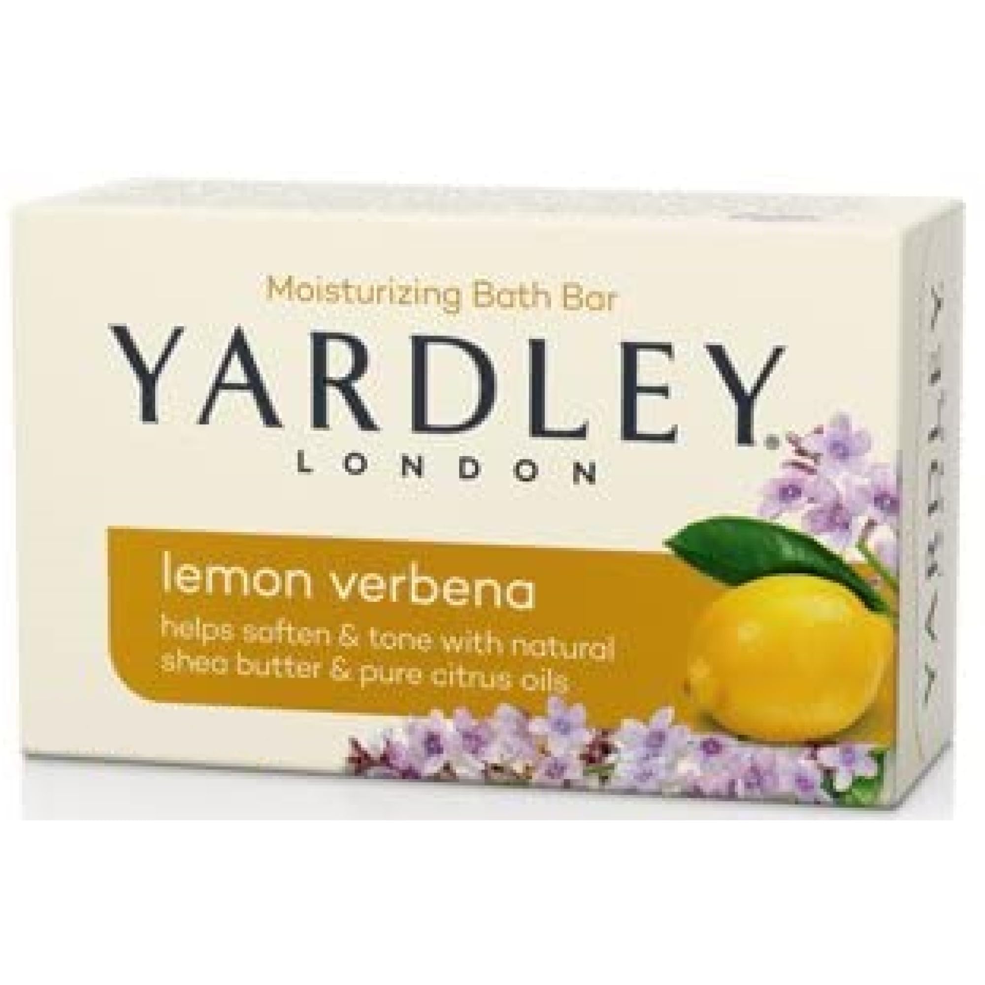 Yardley Lemon Verbena rich lather on hand for gentle cleansing benefit