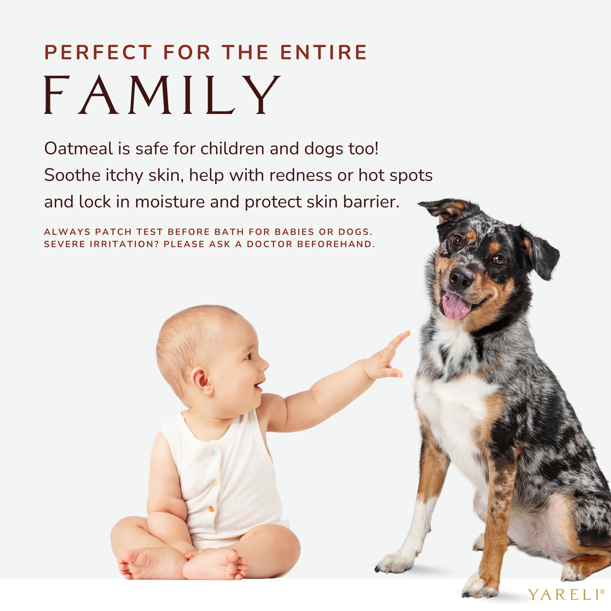 Baby in bath with YARELI showcasing safe gentle formula