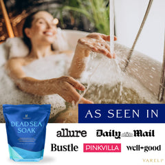 YARELI flakes dissolving in bathtub water showing easy mixing and relaxing soak