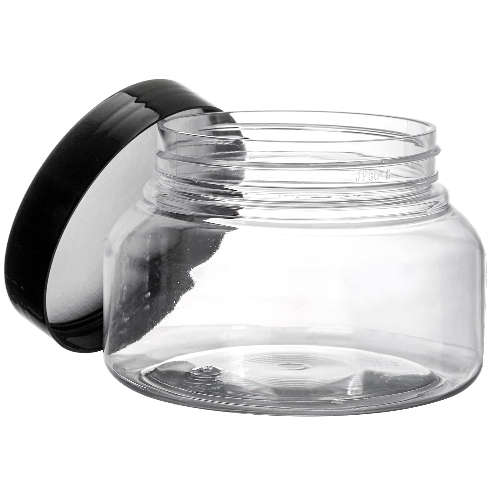 yarlung jar filled with sugar scrub highlighting clear view of texture