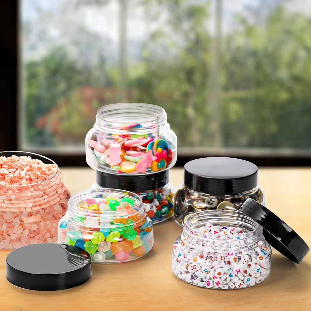 yarlung multiple jars on shelf highlights uniform presentation for retail