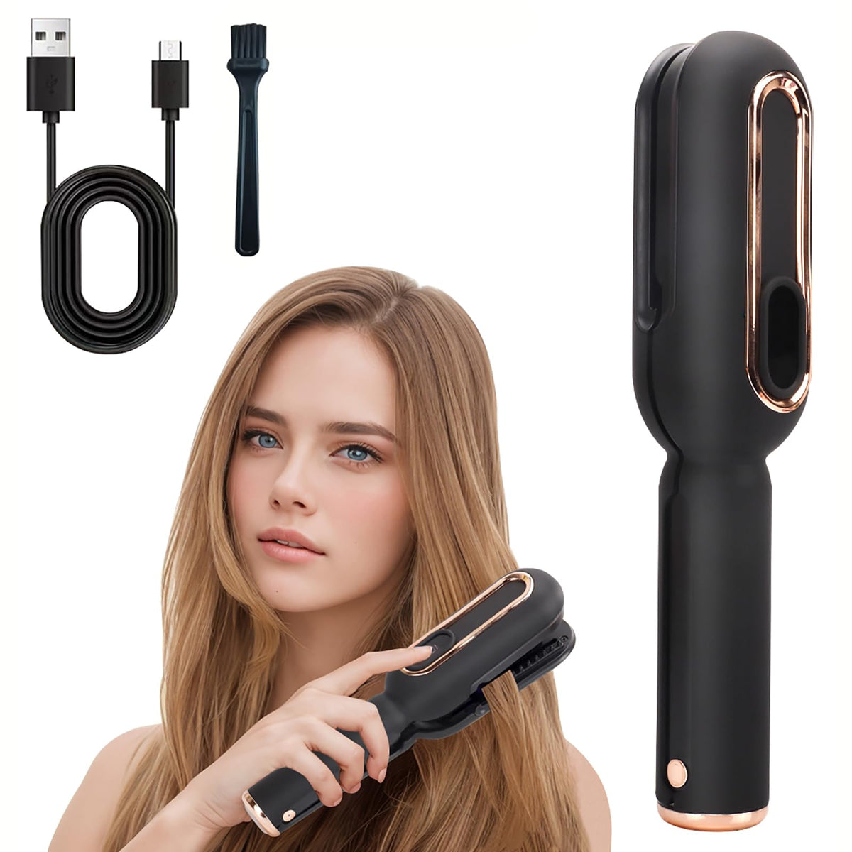 yaxiuuy front view of trimmer showing ergonomic grip and sleek finish for easy handling