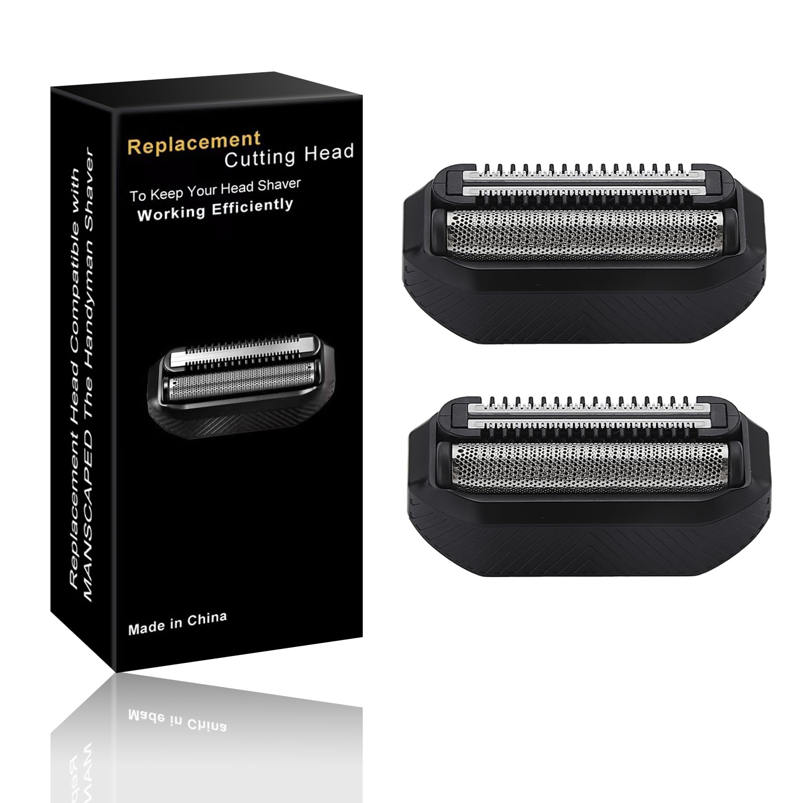 YAZIYIR two-pack front view showing compatible replacement heads and packaging benefit