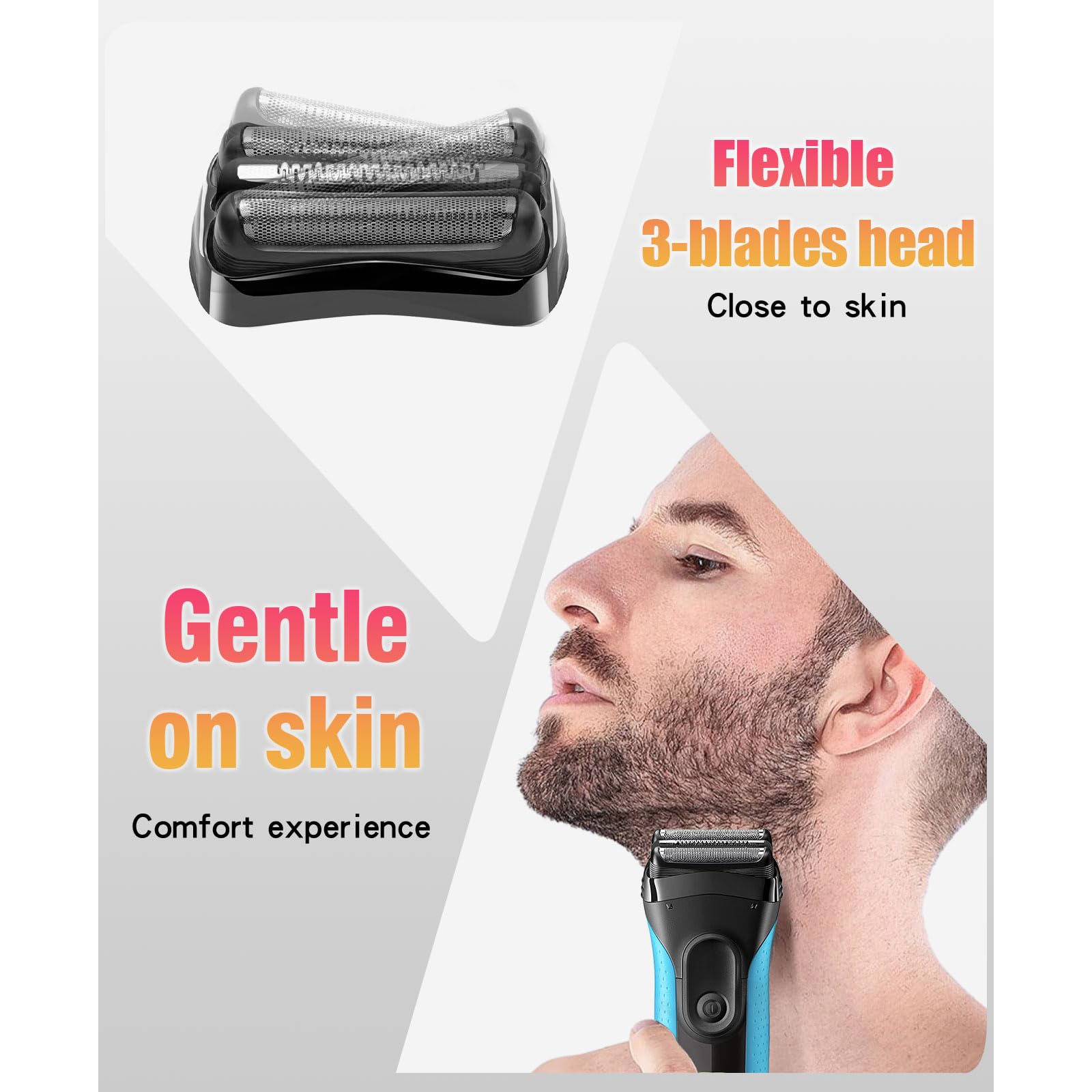 YAZIYIR replacement heads on bathroom vanity for convenient readiness