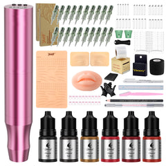 Ybeauty front view of pink kit and pen showing complete set benefits