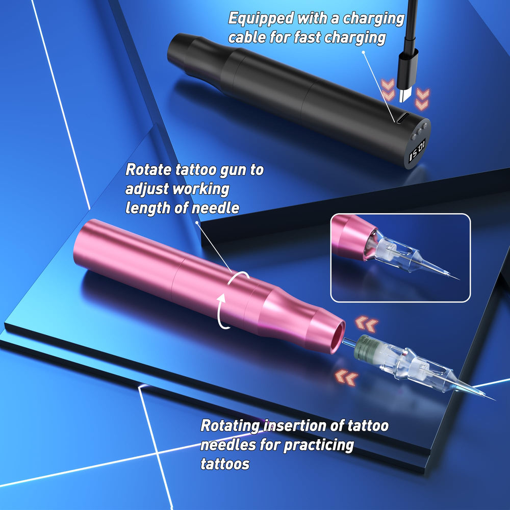 Ybeauty laid out cartridge needles offering versatility for strokes